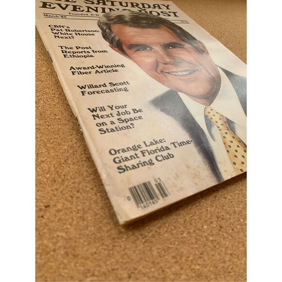 Gretzky NASA Saturday Evening Post Magazine March 1985 Pat Robertson Space EUC - Picture 4 of 8